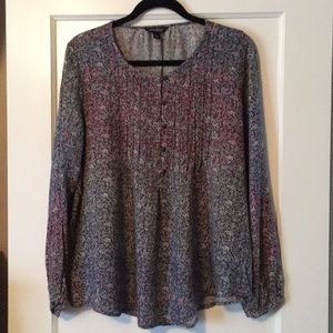 Lucky Brand 100%  Viscose blouse size L